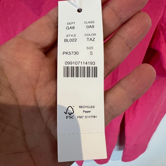 NWT J. Crew Tissue Turtleneck. Tropical Azalea Pink. Women’s Small - Picture 6 of 7